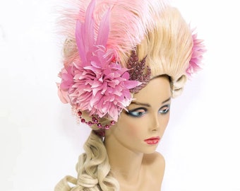 Marie Antoinette Wig/ Rococo Wig/ Powdered Wig/ Baroque Wig/ Pompadour Wig/ Bridgerton Wig