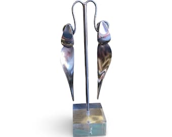 Georg Jensen Vintage 1950’s Sterling Silver Dangle Drop Earrings