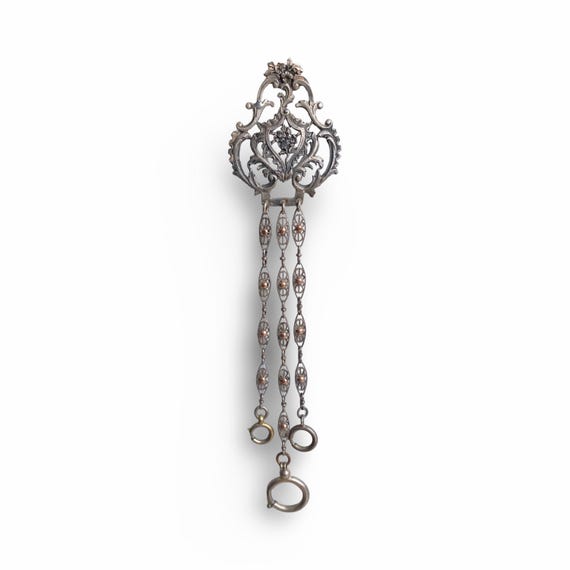 Chatelaine Victorian Sterling Silver Antique