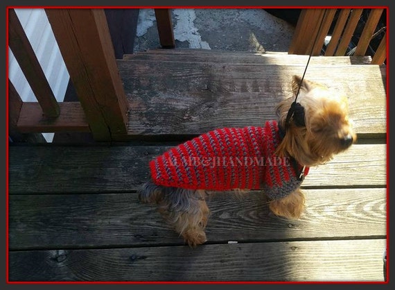 Crochet Dog Sweater Dog Coat Small Dog Sweater Yorkie | Etsy