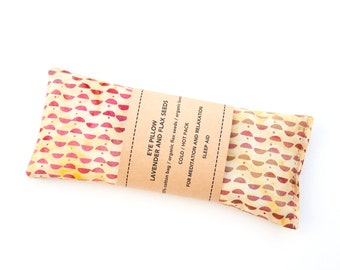 Lavender Eye Pillow, Heating pad, Eye Pillow, Spa Gift, Sleep Aid, Organic flax pillow, Relaxation, Savasana, Eye mask, Mini half moons