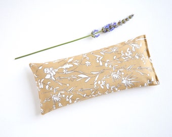 Organic Eye pillow - Gift for mom - Spa gift - Lavender Eye Pillow - Golden meadow - Relaxation - Sleep Aid - Organic lavender eye bag