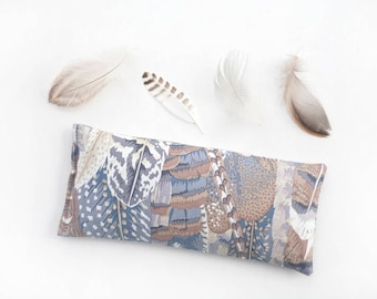 Lavender Eye Pillow, Weighted Eyepillow, Eye mask lavender, Feathers, Yoga Prop, Eye Pillow, Spa Gift, Relaxation, Savasana, Meditation