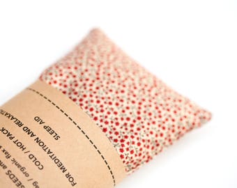 Eye pillow - Organic Lavender Eye Pillow - Floral Eyepillow - Shavasana  - Sleep Aid - Mothers day gift - Organic flax pillow - Gift for mom