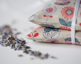Floral Lavender Sachet Set – Organic Calming Aroma