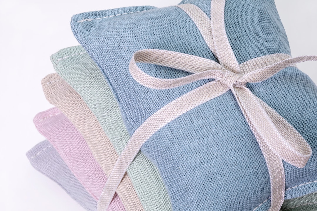 Linen Lavender Sachet Set Pastel Dream Organic Lavender Bag Stocking ...