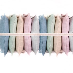 Linen Lavender sachet set of 10 - Stocking Stuffers - Party favor - Organic Lavender bag - Gift sachet - Linen sachet - Drawer sachet