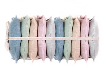 Organic Lavender Linen Sachet Set - Easter Basket Favor - Party Favors