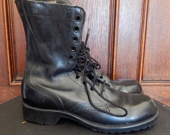1980s army boots | Etsy Vtg Ro Search Black Leather USMC Mens