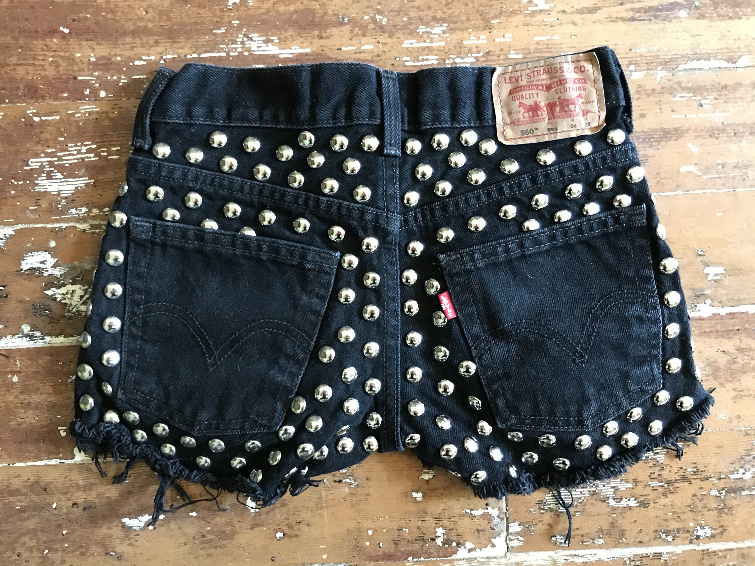 Black Levi Shorts - Etsy
