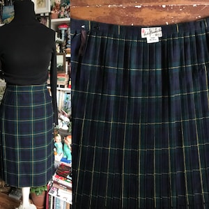 Vintage Wool Tartan Plaid Kilt Skirt - Archie Brown & Sons MOD