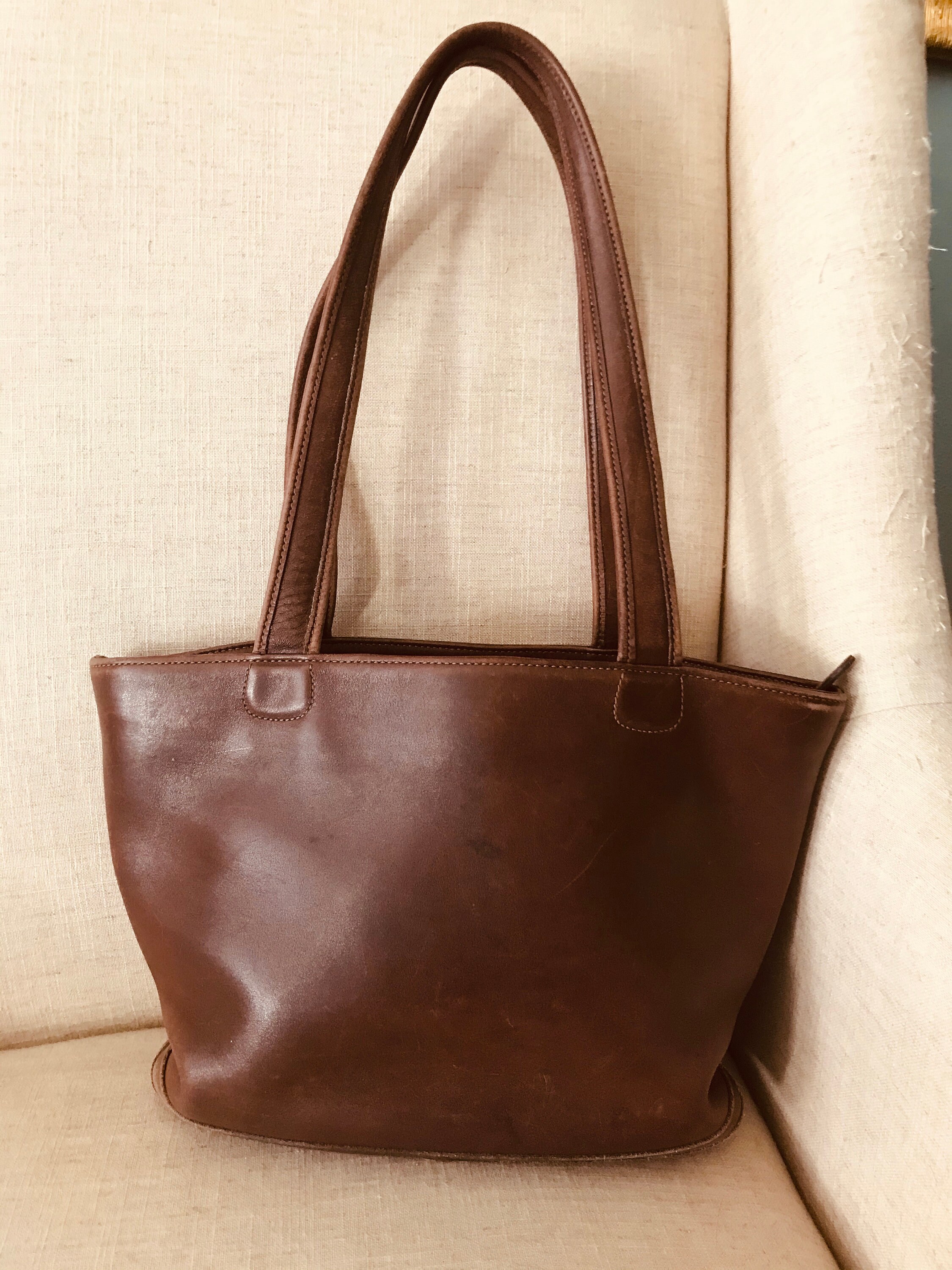 brown coach bucket bag