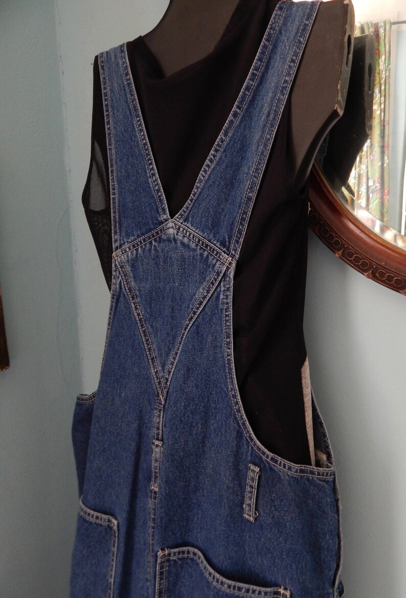 Veg 1990/'s zipper denim Overalls bibs grunge Club Kid playsuit slim fit belt loops