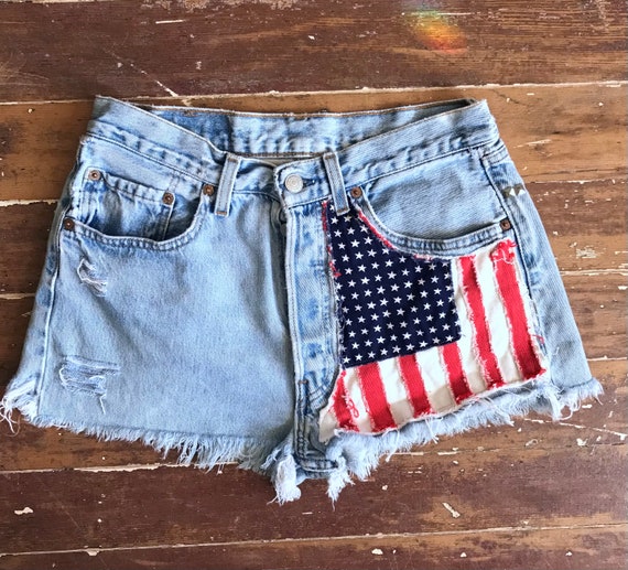 Vintage Levis Denim Shorts 501 Grade A Jorts High Waisted