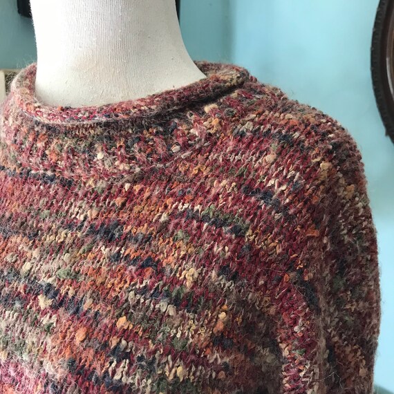 Vintage 1980's knit baggy fuzzy valley girl sweater w… Gem