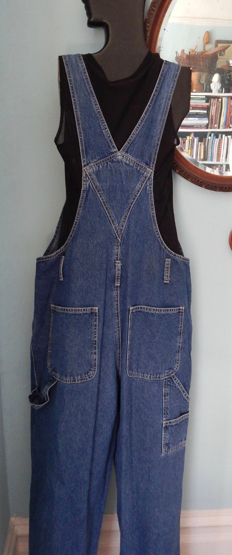 Veg 1990/'s zipper denim Overalls bibs grunge Club Kid playsuit slim fit belt loops
