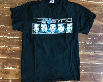 Vtg 1999 N Sync Concert T-shirt White S/m 90s Nsync Boy Band Pop