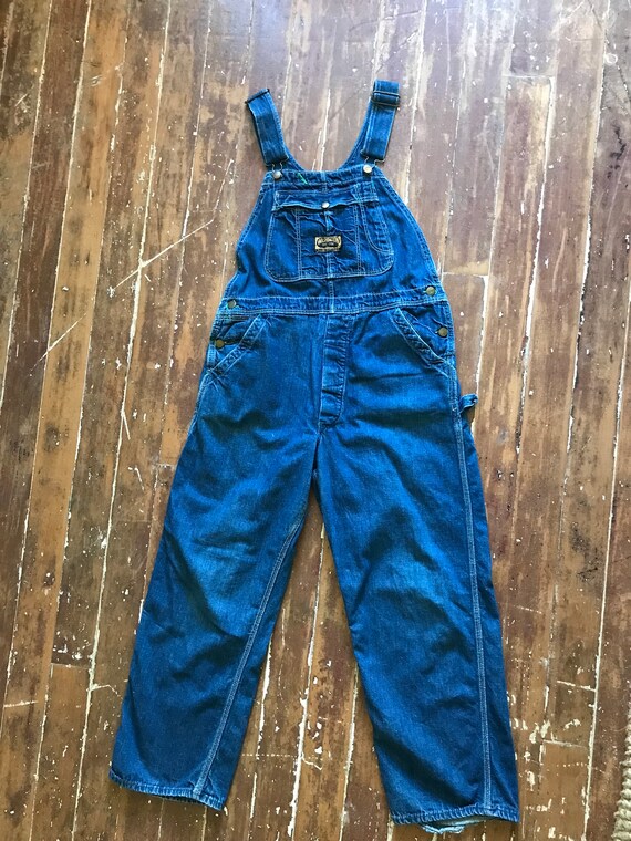 Vtg 1970's Dee Cee Sanfornized denim Overalls bib… - image 7