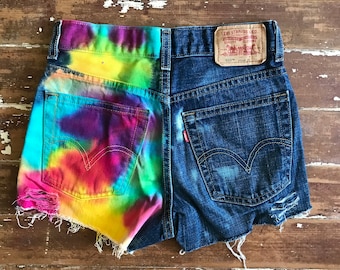 【THEAIRTOWN】 decoration denim short ♥2colors EDIKTED Birdy Low Rise Denim Shorts - LIGHT BLUE - XL | Tillys