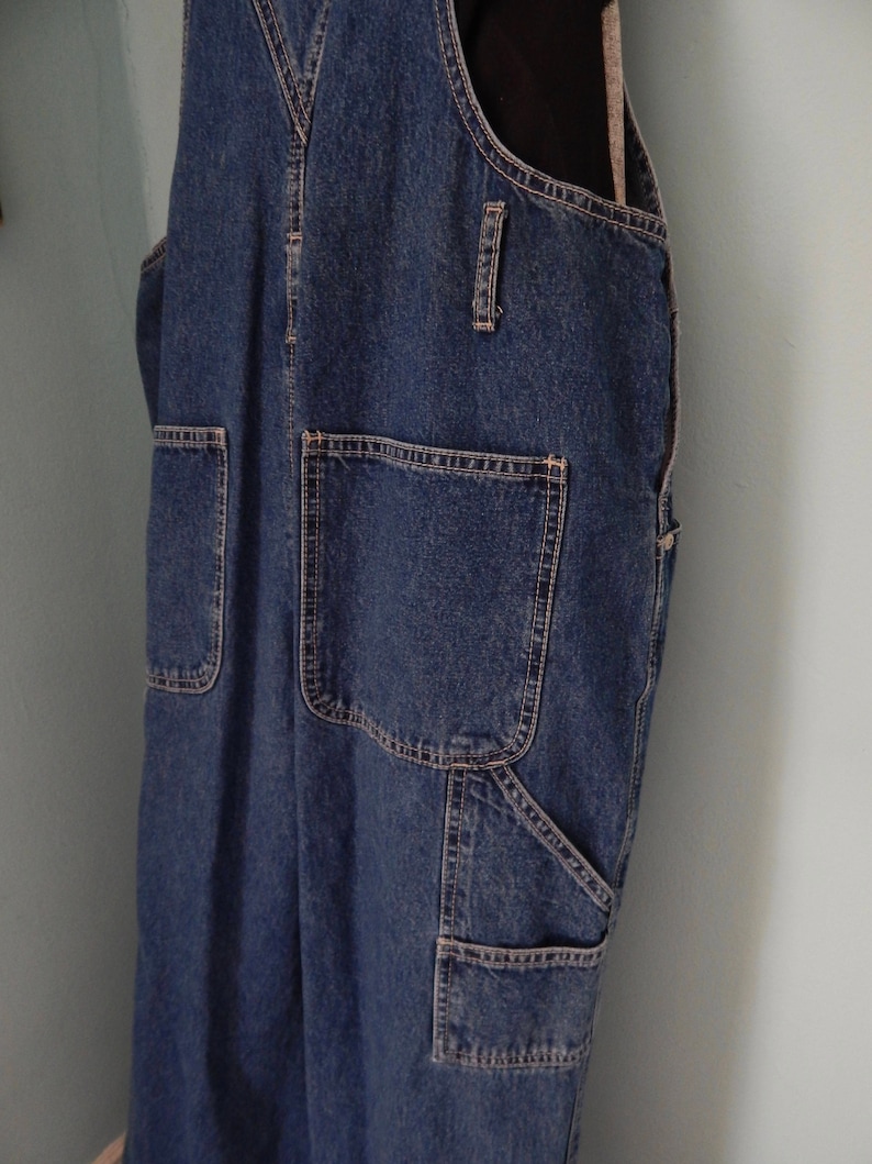Veg 1990/'s zipper denim Overalls bibs grunge Club Kid playsuit slim fit belt loops