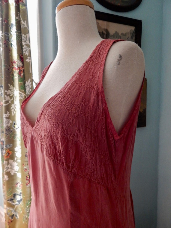 VTG 90's India soutache embroidery cami maxi dress hi… - Gem