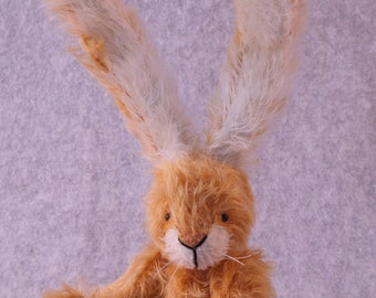 Bunny Rabbit pattern and Illustrated Instructions for Rosie, an 8" jointed Rabbit (downloadable PDF)