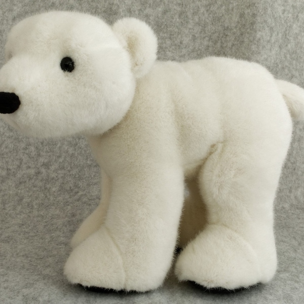 Teddy Bear pattern and Illustrated Instructions for Bjorn, a 9" tall non-jointed Polar Bear Cub (downloadable PDF)