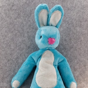 Bunny Rabbit pattern and Illustrated Instructions for Blu Bunny, an 18&quot; stuffed Rabbit downloadable PDF)