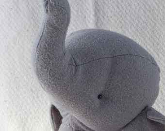 Elephant pattern and Illustrated Instructions for Ollie, a 10&quot; non-jointed stuffed Elephant (downloadable PDF)