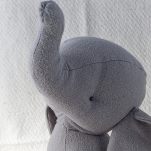 Elephant pattern and Illustrated Instructions for Ollie, a 10&quot; non-jointed stuffed Elephant (downloadable PDF)