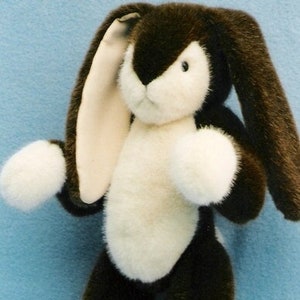 Bunny Rabbit pattern and Illustrated Instructions for Huckleberry, a 15&quot; jointed Rabbit (downloadable PDF)