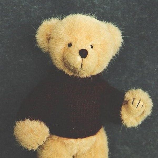 Teddybeerpatroon en geïllustreerde instructies voor Albert, een miniatuurbeer van 11,5 cm (downloadbare pdf)