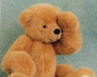 Teddy Bear pattern and Illustrated Instructions for Benji, a 10" jointed Bear (downloadable PDF)