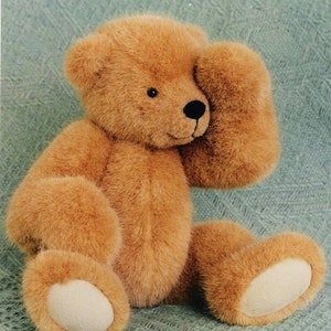 Teddy Bear pattern and Illustrated Instructions for Benji, a 10" jointed Bear (downloadable PDF)