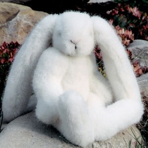 Bunny Rabbit pattern and Illustrated Instructions for Mr. Buns, a 7.5&quot; tall jointed Rabbit (Downloadable PDF)
