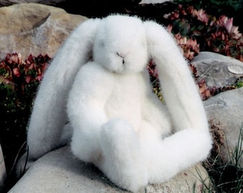 Bunny Rabbit pattern and Illustrated Instructions for Mr. Buns, a 7.5" tall jointed Rabbit (Downloadable PDF)