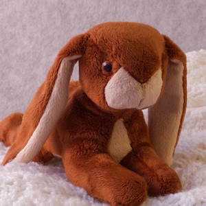 Bunny Rabbit pattern and Illustrated Instructions for Heather, an 11&quot; non-jointed Bunny (downloadable PDF)
