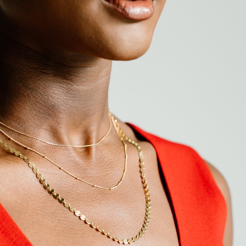 Ball Chain Everyday Layered Necklace image 4