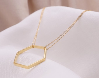 Hexagon Timeless Charm Necklace