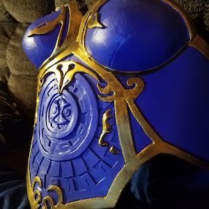 H. Warriors Green Warlock Inspired Breastplate Cosplay Pattern for Foam or Worbla
