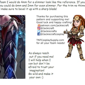 Deathknight Thigh Cosplay Foam Pattern