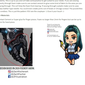 Deathknight Scaled Hand Armor Cosplay Pattern for Foam