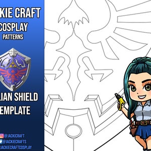 Legend of Z Hylian Shield Cosplay Template Foam or Worbla