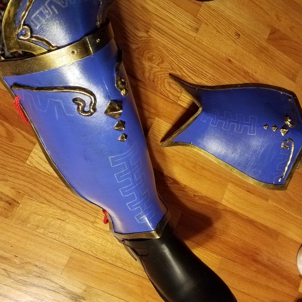 H. Warriors Green Warlock Inspired Shin Cosplay Pattern for Foam or Worbla