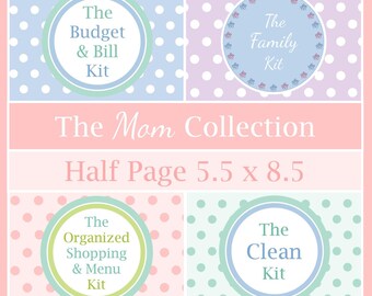 2027 MOM PLANNER Family Printable Budget Weekly Meal Calendar Cleaning Schedule Shopping Checklist Home Organizer Happy Life Home