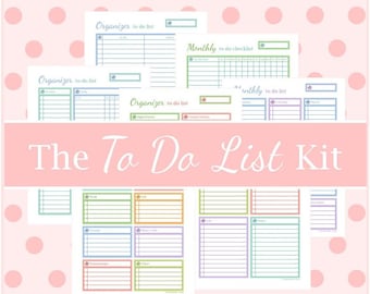 TO DO LIST Planner Printable Pages Checklist Inserts Task List Sheets Organizer Pages Happy Home Life
