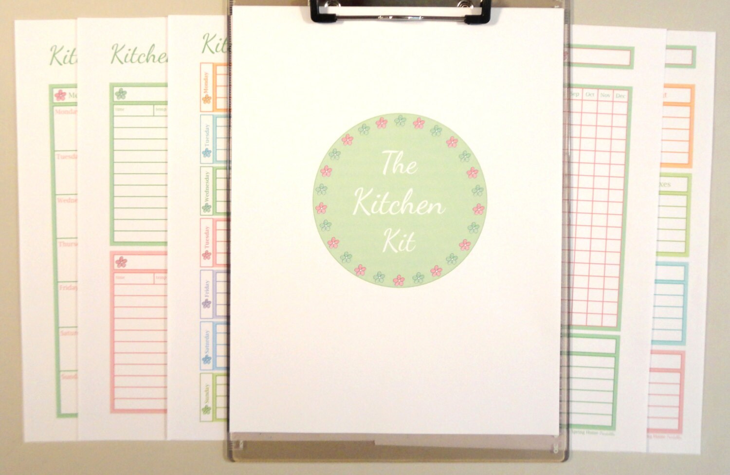 The KITCHEN Kit 5 Documents INSTANT DOWNLOAD Home Binder Etsy