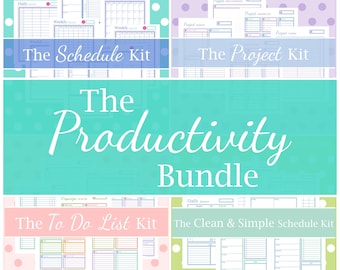 2027 PLANNER BUNDLE Printable Pages Weekly Monthly Projects Calendar Schedules To Do Lists Happy Life Home