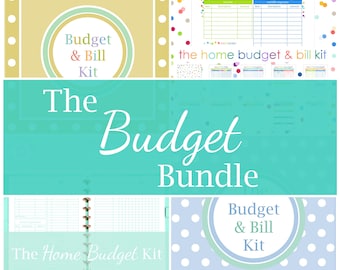 2027 BUDGET PLANNER BUNDLE Printable Pages Paycheck Debt Payoff Expense Spending Tracker Biweekly Monthly Bill Money Finance Happy Life Home