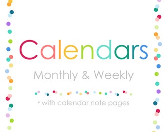 2027 CALENDARS Planner Printable Digital iPad GoodNotes Planner Monthly Weekly Undated Refill Schedule Pages Notes Happy Life Home